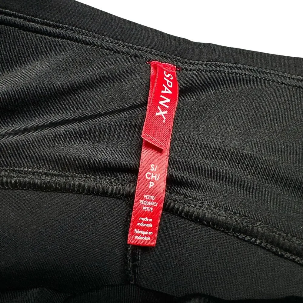 Spanx | Women | The Perfect Front Split Hem Solid Black Leggings | Size Small